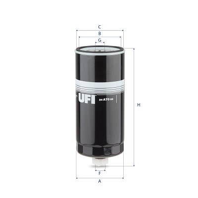 Filtro carburante UFI 24.A70.00