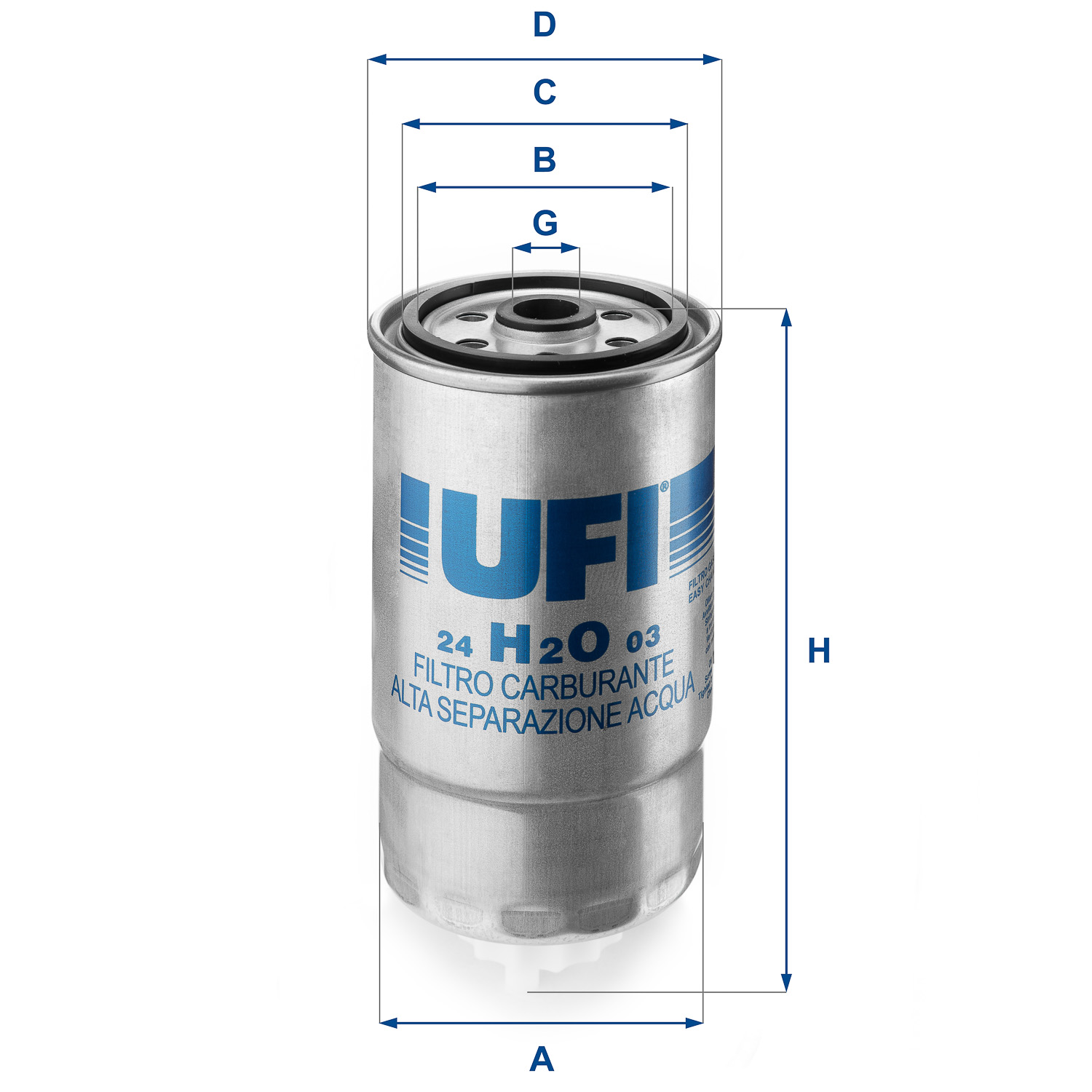 Filtro carburante UFI 24.H2O.03