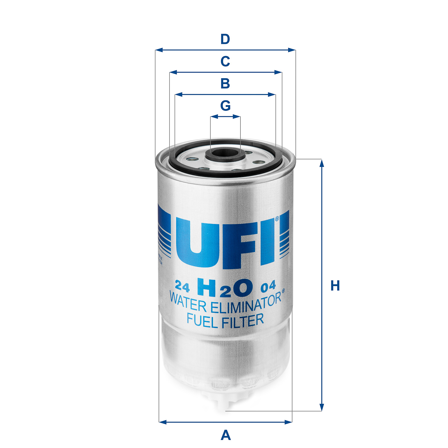 Filtro carburante UFI 24.H2O.04