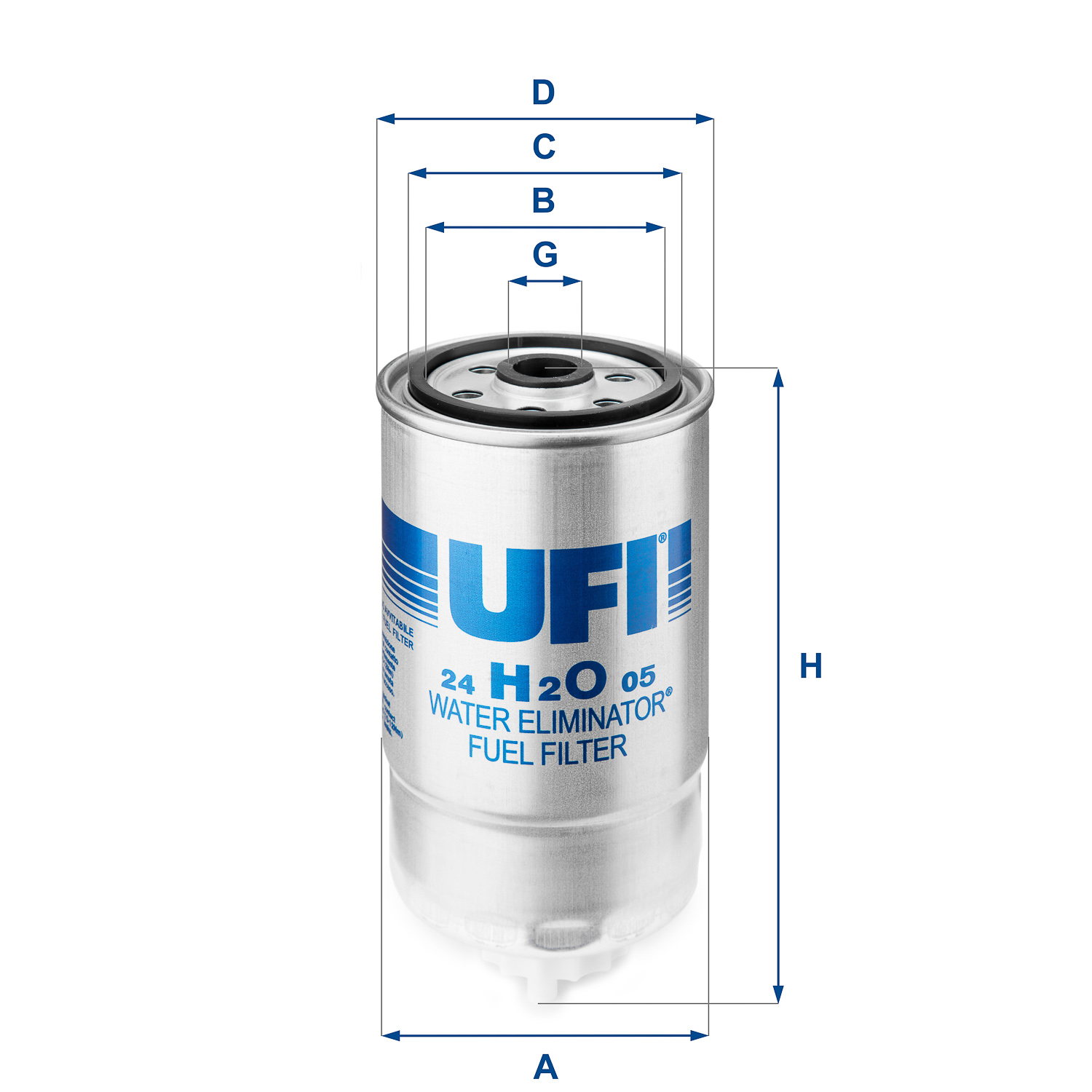 Filtro carburante UFI 24.H2O.05