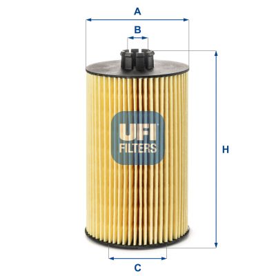 Filtro olio UFI 25.245.00