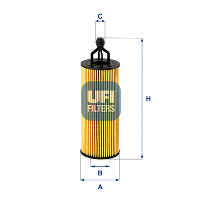 Filtro olio UFI 25.251.00