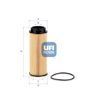 Filtro olio UFI 25.252.00