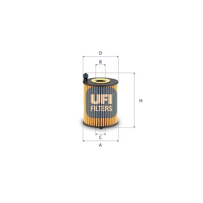 Filtro olio UFI 25.253.00
