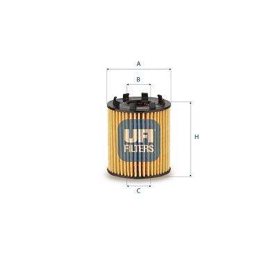 Filtro olio UFI 25.258.00