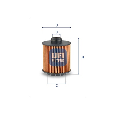 Filtro olio UFI 25.288.00