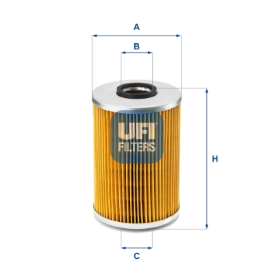 Filtro olio UFI 25.539.00