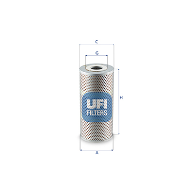Filtro, sistema idraulico di lavoro UFI 25.672.00