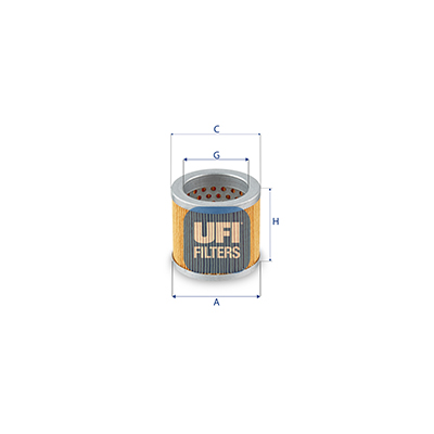 Filtro, sistema idraulico di lavoro UFI 25.673.00
