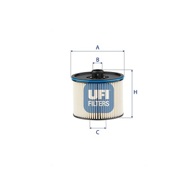 Filtro carburante UFI 26.195.00