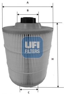 Filtro aria UFI 27.A00.00