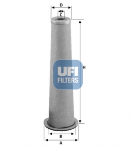 Filtro aria secondaria UFI 27.A61.00