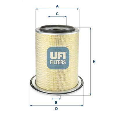 Filtro aria UFI 27.D00.00