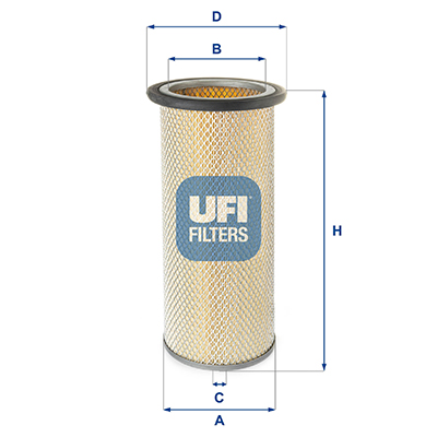 Filtro aria UFI 27.D28.00