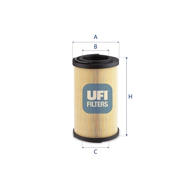 Filtro, sistema idraulico di lavoro UFI 76.220.00