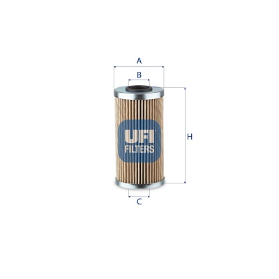 Filtro, sistema idraulico di lavoro UFI 76.225.00