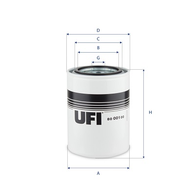 Filtro olio UFI 80.001.00