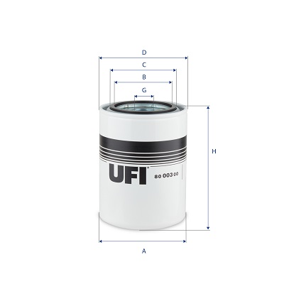 Filtro olio UFI 80.003.00