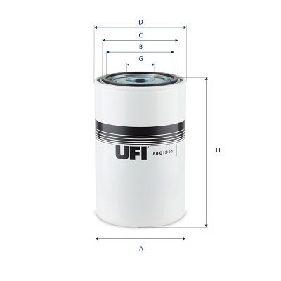 Filtro olio UFI 80.013.00