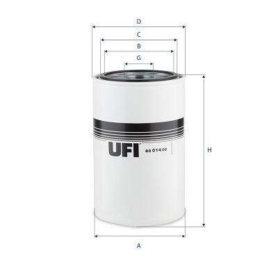 Filtro olio UFI 80.014.00