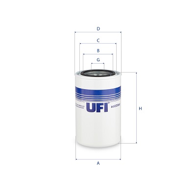 Filtro, sistema idraulico di lavoro UFI 80.039.00