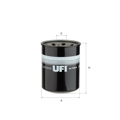 Filtro, sistema idraulico di lavoro UFI 80.140.00