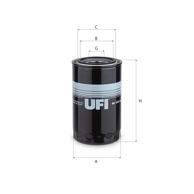 Filtro, sistema idraulico di lavoro UFI 80.141.00