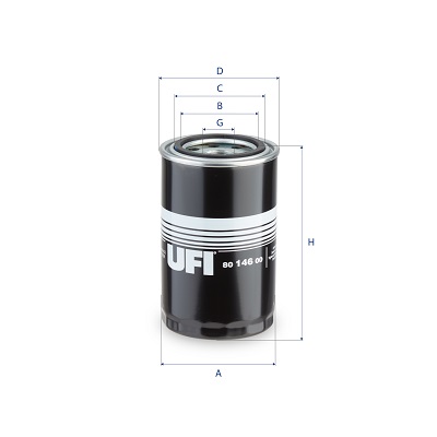 Filtro olio UFI 80.146.00