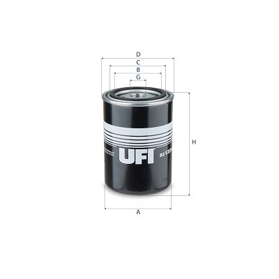Filtro, sistema idraulico di lavoro UFI 82.132.00
