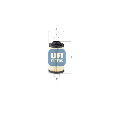 Filtro, sistema idraulico di lavoro UFI 83.047.00