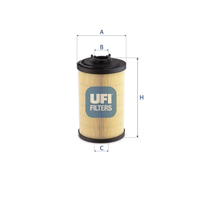 Filtro, sistema idraulico di lavoro UFI 83.077.00