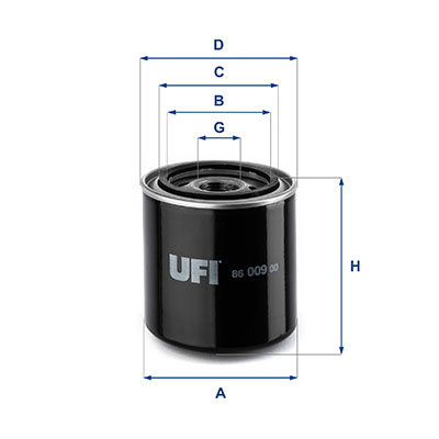 Filtro olio UFI 86.009.00
