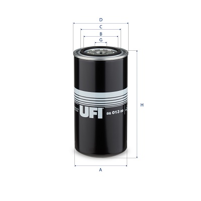 Filtro olio UFI 86.013.00