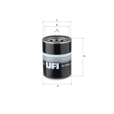 Filtro, sistema idraulico di lavoro UFI 80.145.00