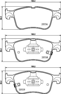 Pastiglie freno HELLA 8DB355039-421