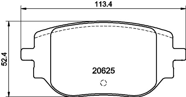 Pastiglie freno HELLA 8DB355044-341