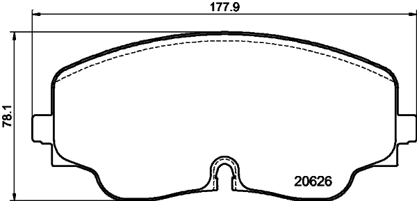 Pastiglie freno HELLA 8DB355041-051