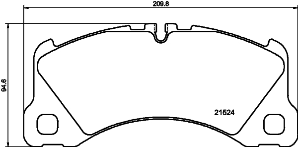 Pastiglie freno HELLA 8DB355040-051