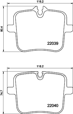 Pastiglie freno HELLA 8DB355037-991