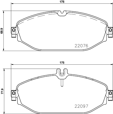 Pastiglie freno HELLA 8DB355021-921