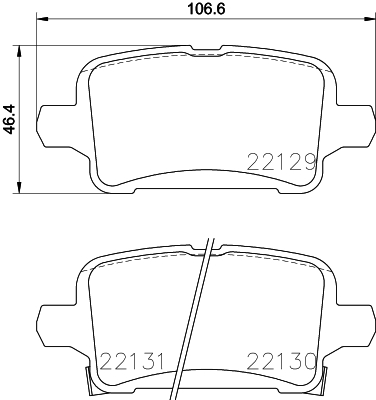 Pastiglie freno HELLA 8DB355024-911