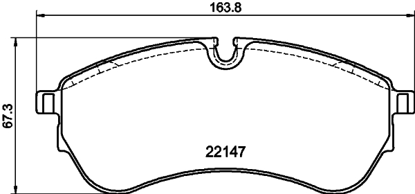 Pastiglie freno HELLA 8DB355045-801