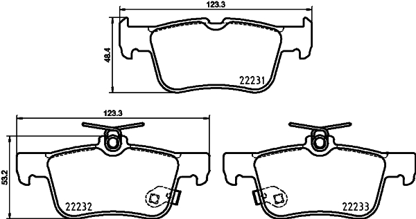 Pastiglie freno HELLA 8DB355037-791