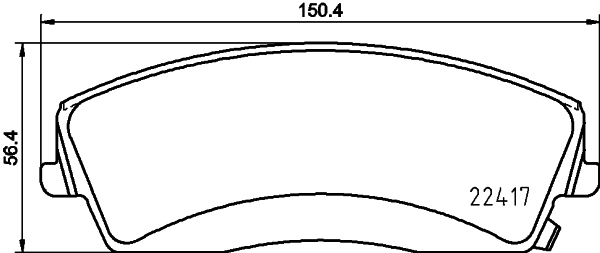 Pastiglie freno HELLA 8DB355025-001