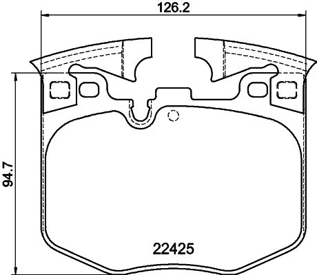 Pastiglie freno HELLA 8DB355025-951