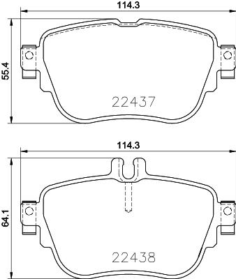 Pastiglie freno HELLA 8DB355025-781