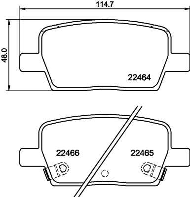 Pastiglie freno HELLA 8DB355039-081