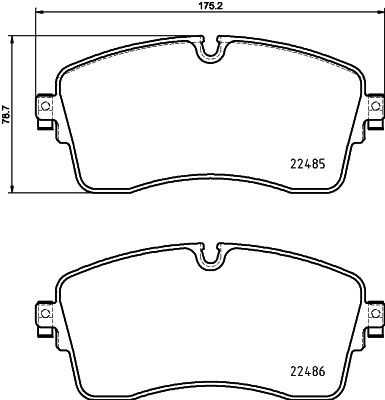 Pastiglie freno HELLA 8DB355039-321