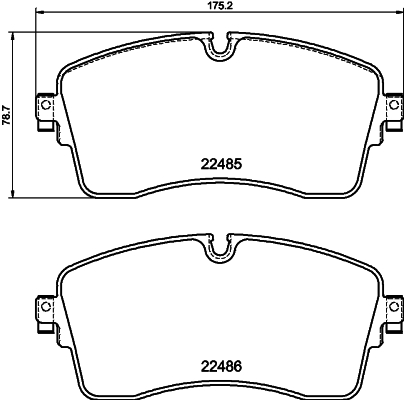 Pastiglie freno HELLA 8DB355039-281