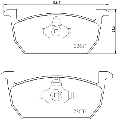 Pastiglie freno HELLA 8DB355032-951